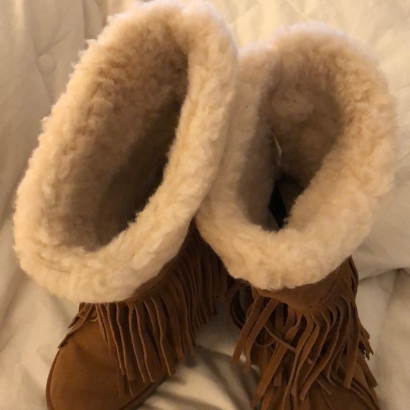 madden suede fringe boots - Picture 5 of 8